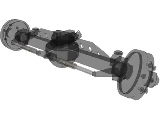 Rockwell Truck Axle 3D Model preview