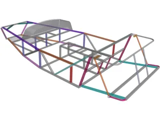 Lotus 7 Chassis 3D Model preview
