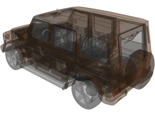 Mercedes-Benz G500 W463 (2008) 3D Model preview