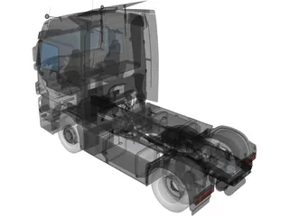Mercedes-Benz Actros 8144 3D Model preview