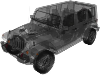 Jeep Wrangler (2014) 3D Model preview