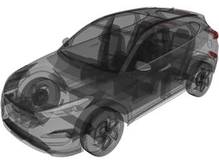 Hyundai Tucson (2019) 3D Model preview