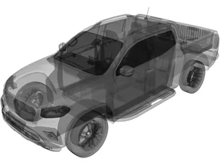 Mercedes-Benz X-class (2018) 3D Model preview
