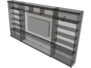 TV Unit 3D Model preview