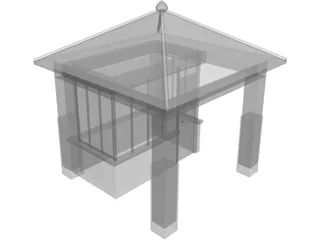 Guard House 3D Model preview