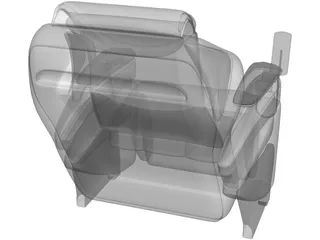Massage Chair 3D Model preview