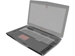 Alienware Laptop 3D Model preview