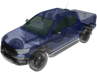 Ford Ranger Raptor (2018) 3D Model preview