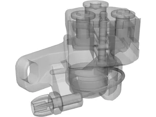 Shimano Bike Brake 3D Model preview