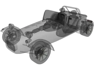 Caterham Super Seven (1982) 3D Model preview