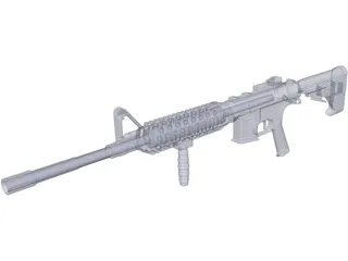 M4A1 3D Model preview