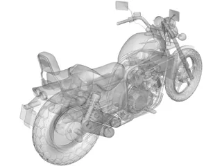 Honda Magna (1987) 3D Model preview
