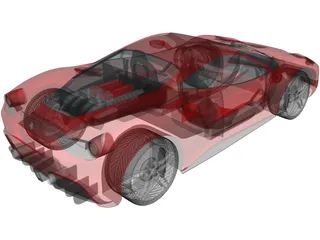 Ferrari 488 GTB (2016) 3D Model preview