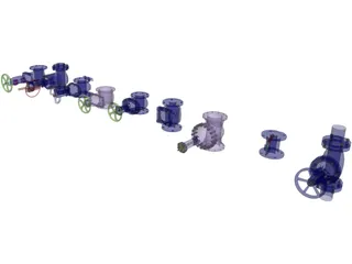 Valve Collection 3D Model preview