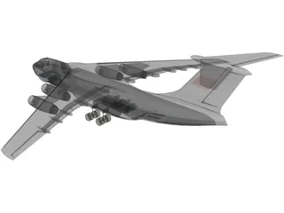 Ilyushin IL-76 Candid 3D Model preview