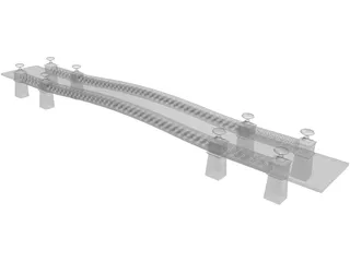 Bow Bridge Central Park 3D Model preview