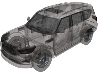 Infiniti QX80 (2018) 3D Model preview