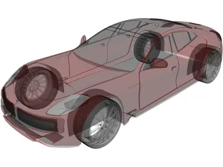 Fisker Karma Revero (2018) 3D Model preview