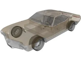 Buick Riviera (1969) 3D Model preview