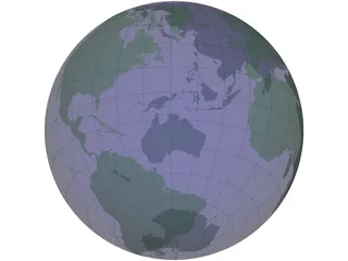 Globe 3D Model preview