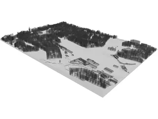 Prague City 3D Model preview