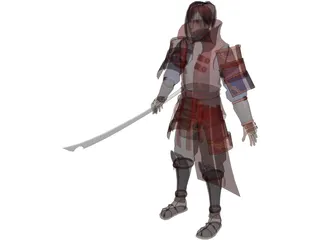 Samurai 3D Model preview