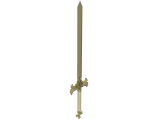 Osmanthus Sword 3D Model preview