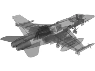 F-18 Hornet 3D Model preview