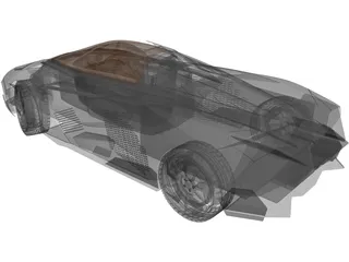 Lamborghini Egoista 3D Model preview