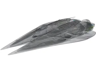 Kamerian Battle Cruiser 3D Model preview