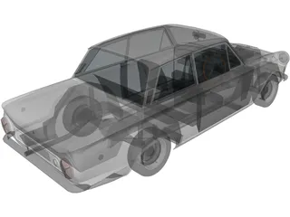 Ford Lotus Cortina (1966) 3D Model preview