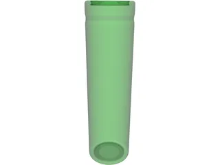 Lithium-Ion Battery 18650 3D Model preview