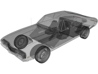 Oldsmobile 442 Cutlass (1968) 3D Model preview