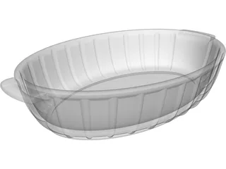 Ceramic Baking Dish 3D Model preview