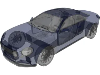 Fiat Torino Concept Coupe 3D Model preview