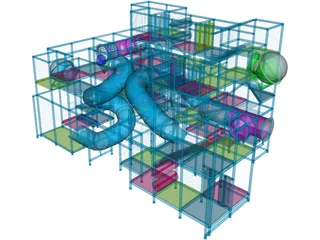 Children Playscape 3D Model preview