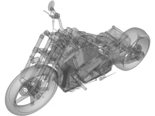 Custom Bike 3D Model preview