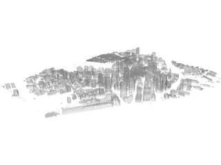 Boston City Hall 3D Model preview