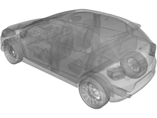 Volkswagen Gol GT (2015) 3D Model preview
