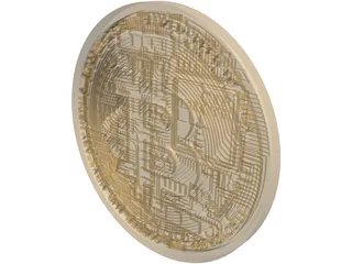 Bitcoin 3D Model preview