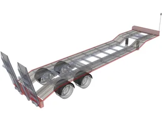 Low Loader 3D Model preview