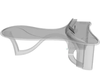Office Table 3D Model preview