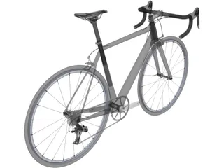 Classic Road Bike 3D Model preview