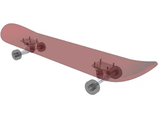 Skateboard 3D Model preview