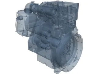Deutz D2011 L02 Engine 3D Model preview