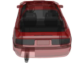 Toyota Supra 3.0i Turbo (1990) 3D Model preview