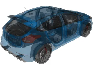 Ford Focus RS 3D Model preview