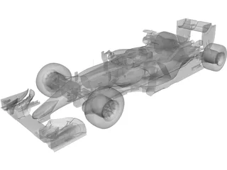 Mercedes-Benz F1 W06 Hybrid (2015) 3D Model preview