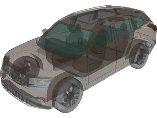 Volkswagen Teramont (2017) 3D Model preview