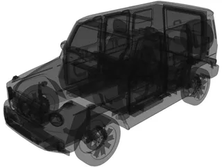 Mercedes-Benz G500 G-Class (2019) 3D Model preview